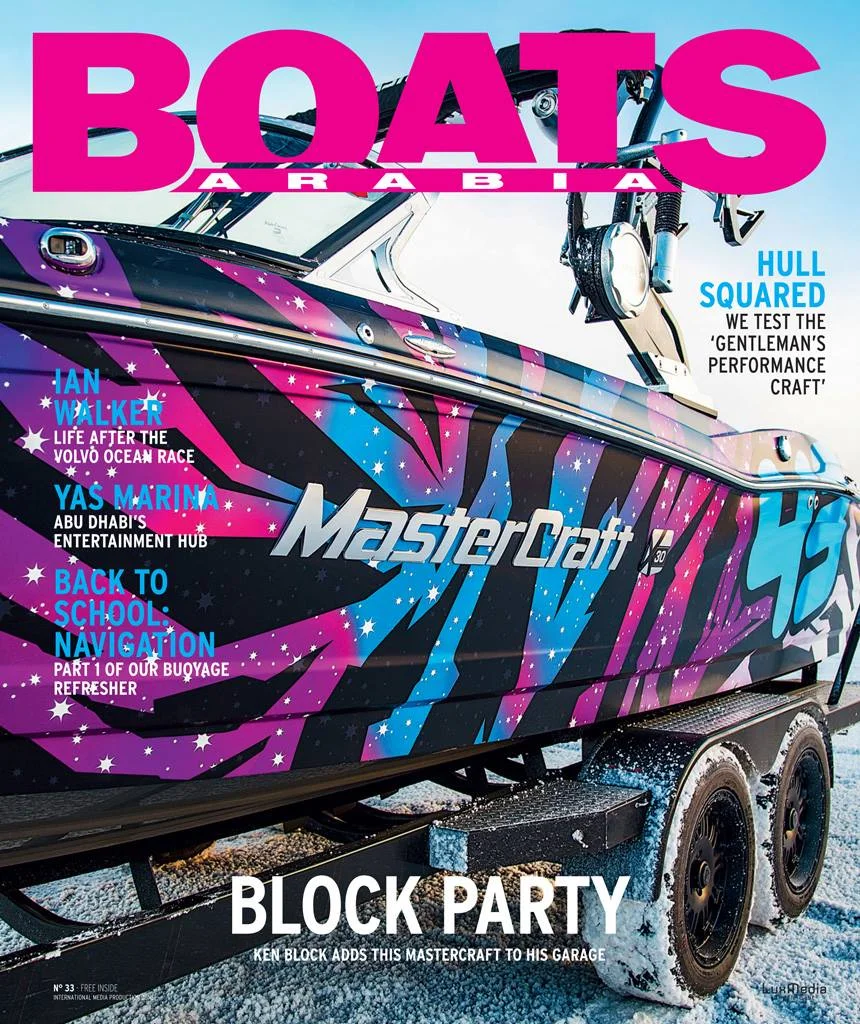 Boats Arabia for Graphic on Ken Block's Mastercraft