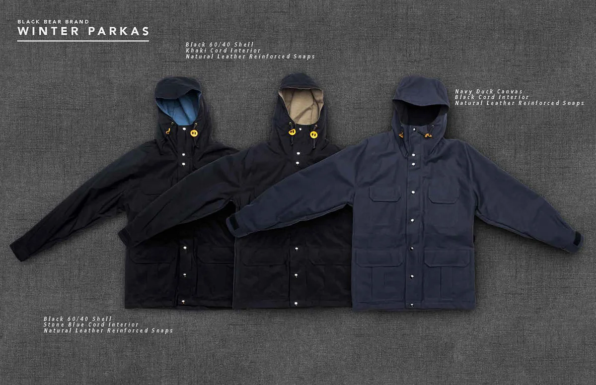 Black Bear Brand Winter Parkas