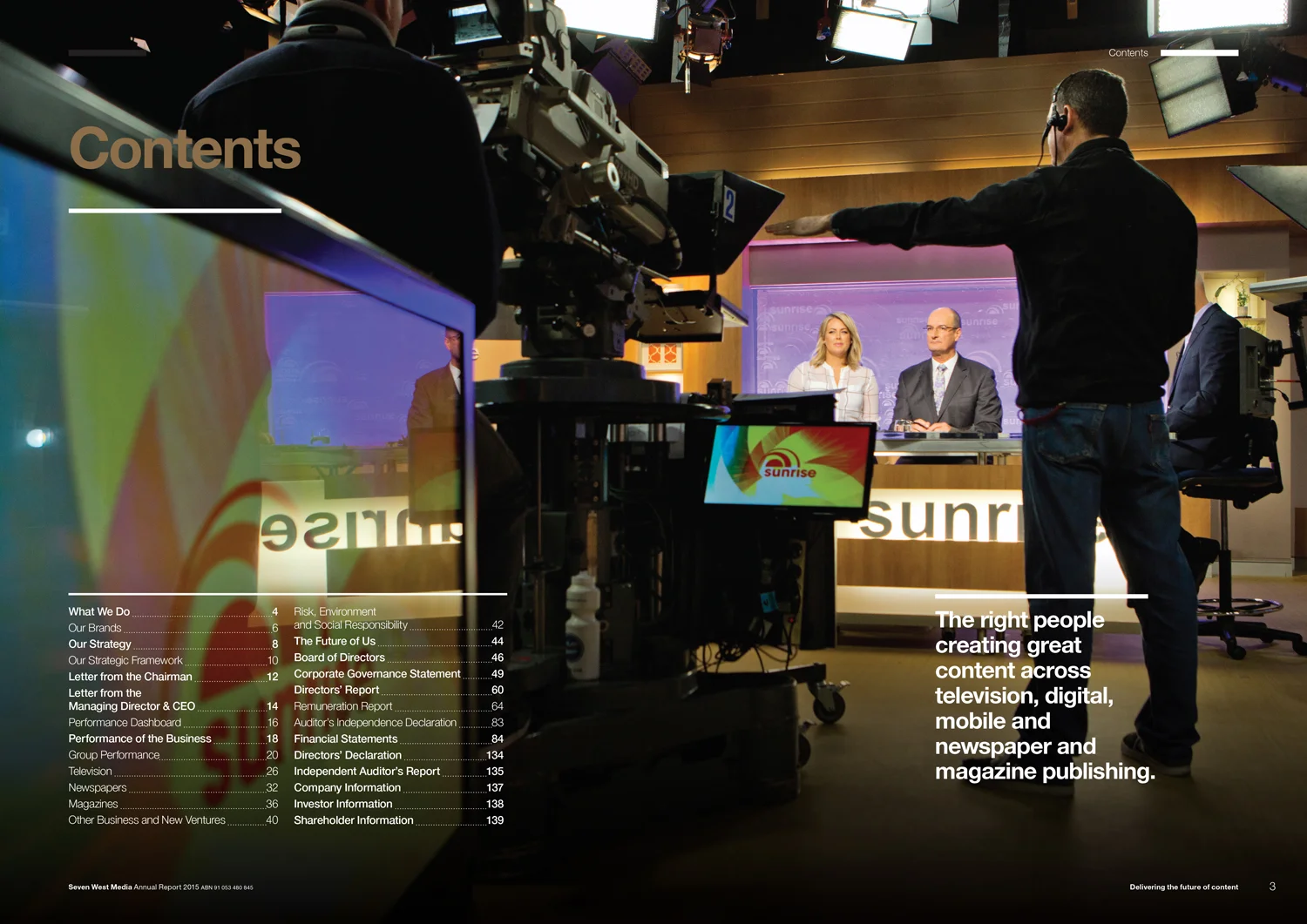 Behind the scenes of the Channel 7 Sunrise show