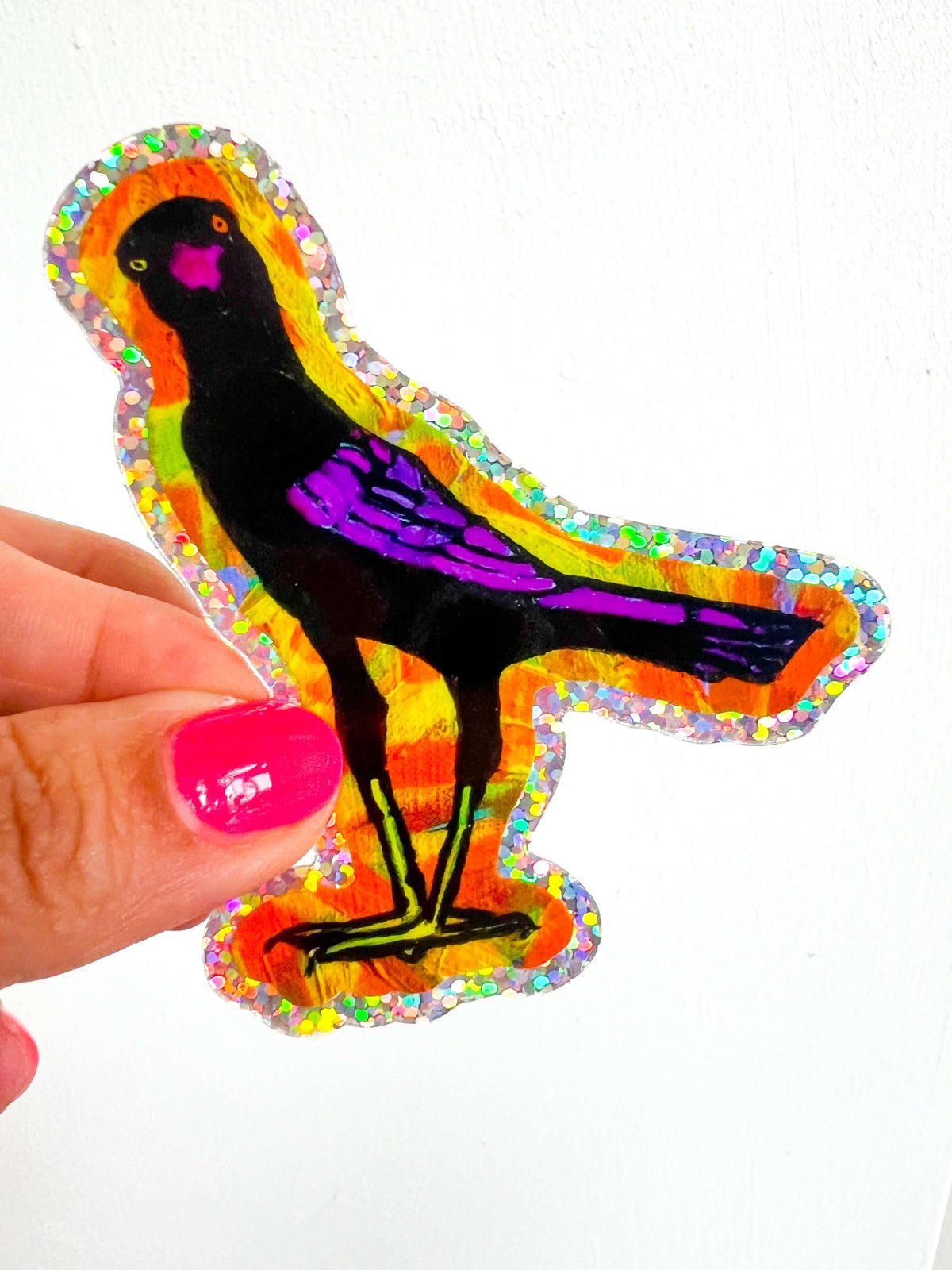 Grackle with Sparks STICKER