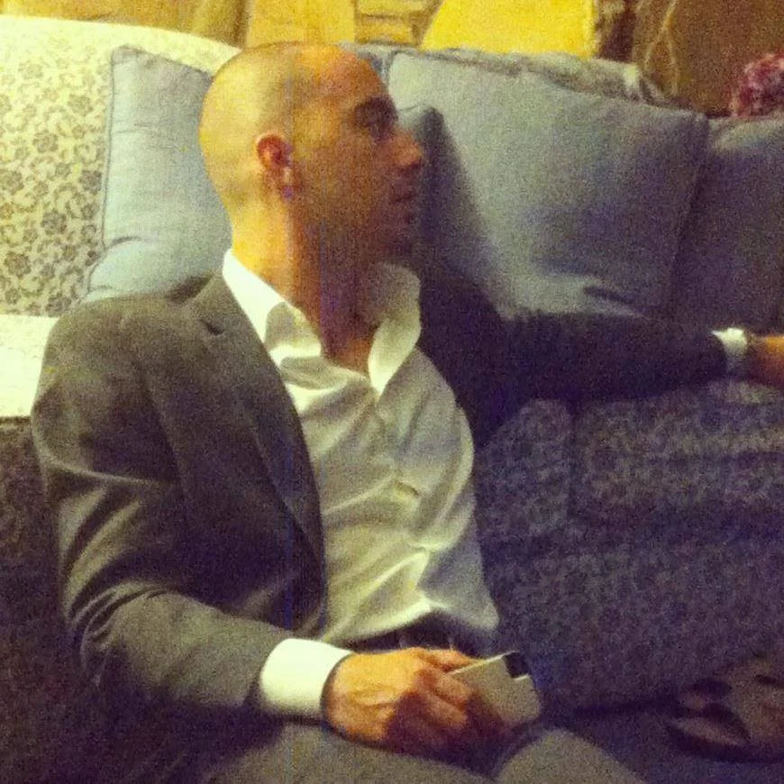 Baret looks away from the TV when he knows something good is going to happen.