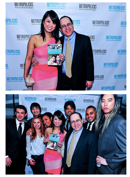 Special thanks to Jason He (who appears in the above photo on the far right) for arranging this interview. Jason He appears on the cover of Metropolicks and in the Metropolicks music videos, " Let Love Live " and " Keep Walkin' On ." 