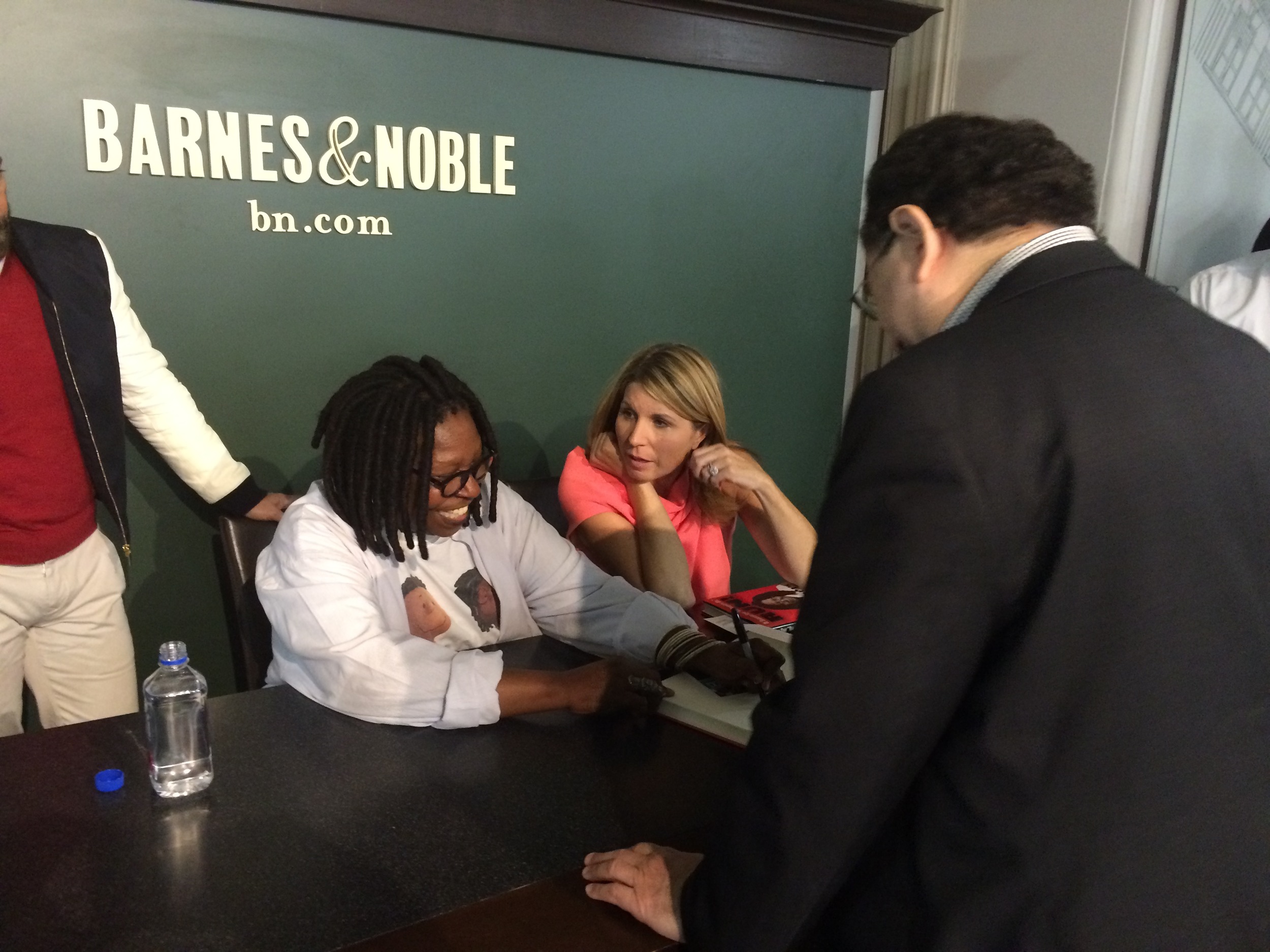 Victor also had Whoopi sign a copy of her new book for him.