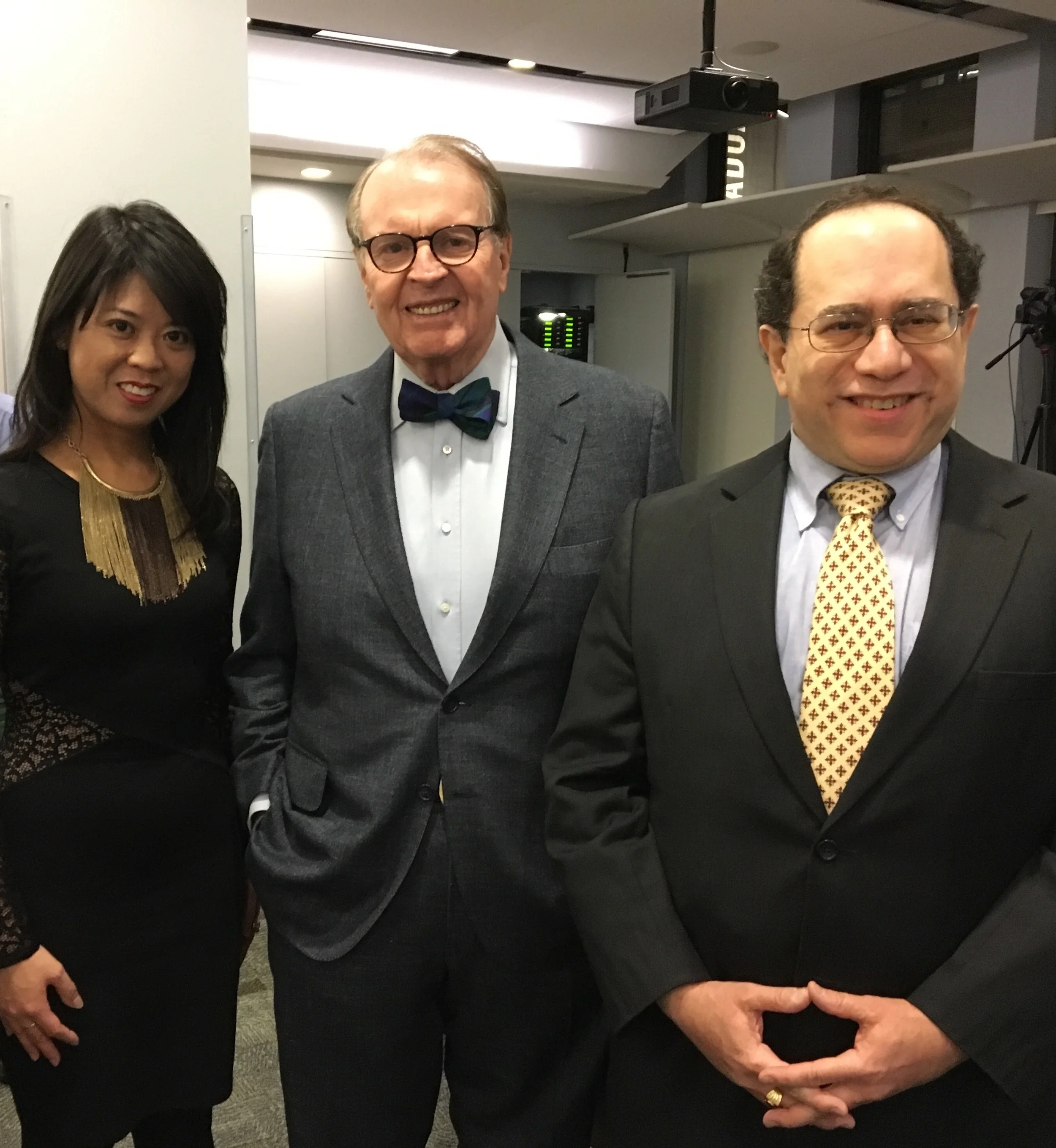 Felicia Lin, Charles Osgood and Victor Scott Rodriguez