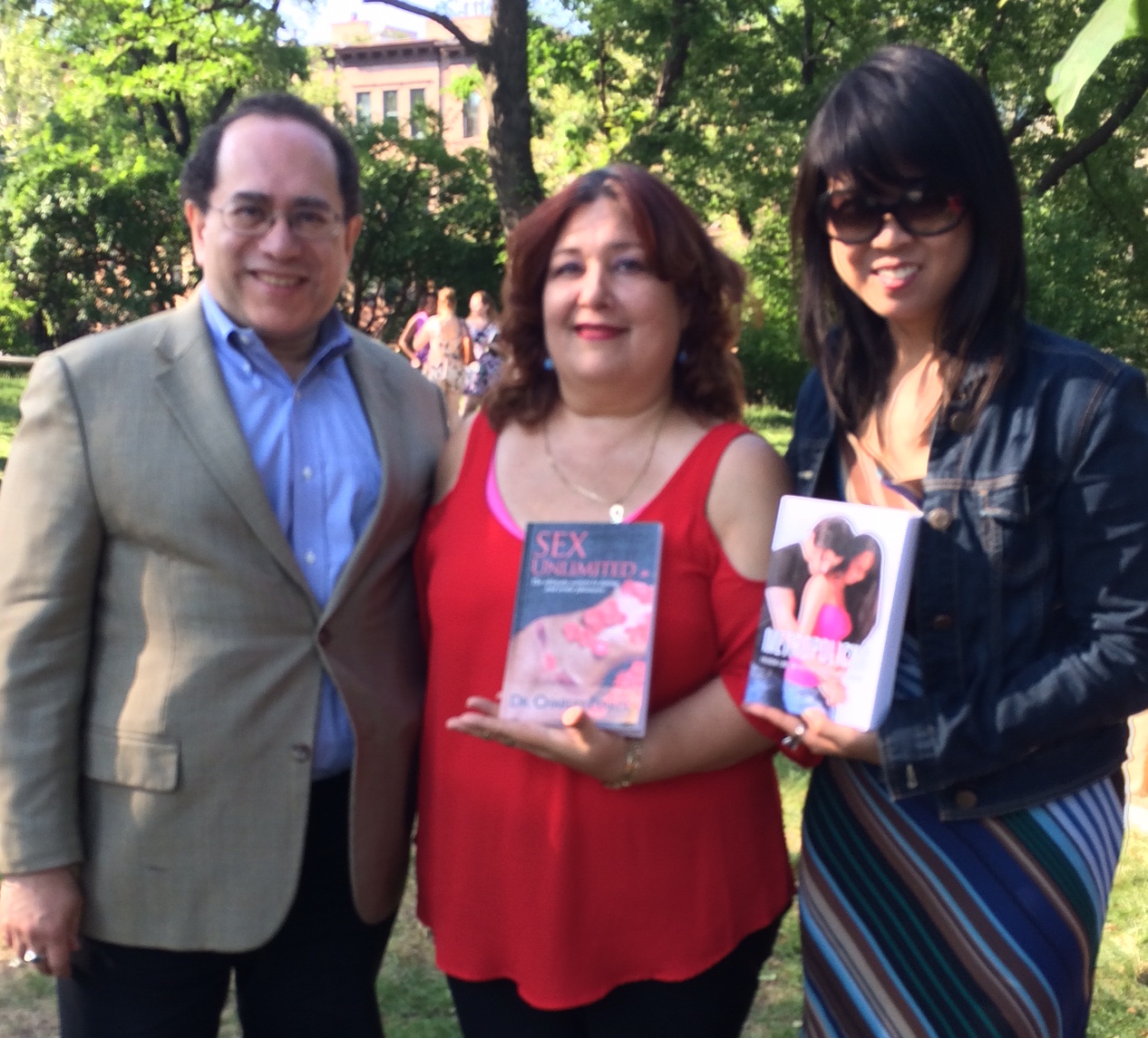 Victor Scott Rodriguez, Dr. Charley Ferrer and Felicia Lin