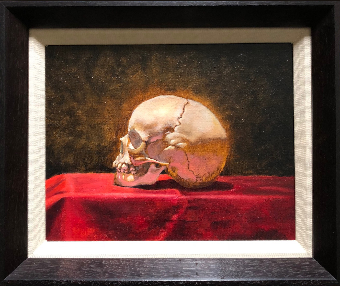 SOLD! Skull and Red Velvet by John Britton
