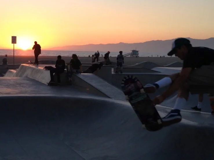 Skaters in Venice