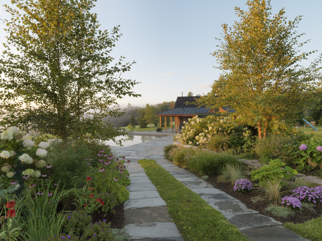 Access through garden.