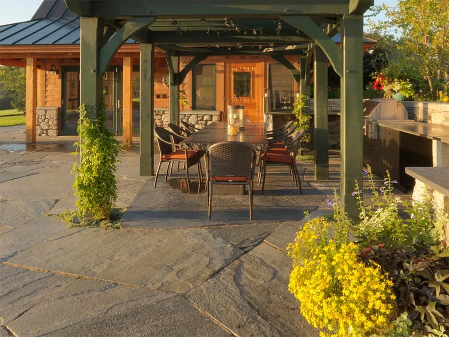 Dining and kitchen area.