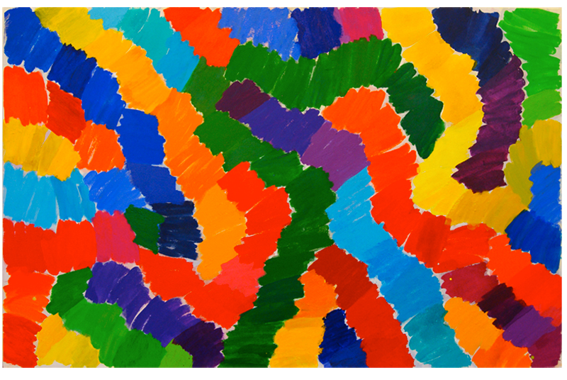 "Colour Ways" 2014, acrylic on canvas: 169cm x 265cm