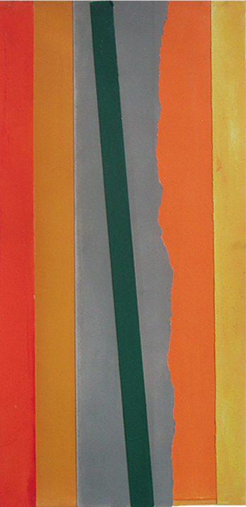"Cordur" 2009: collage - acrylic on paper, 60 x 28cm