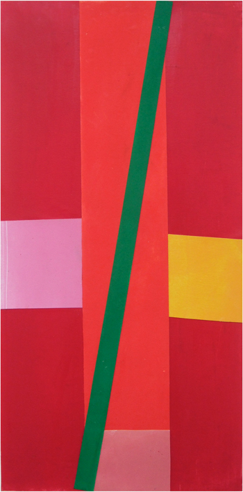 "Nimrod" 2009: collage - acrylic on paper : 60 x 28 cm