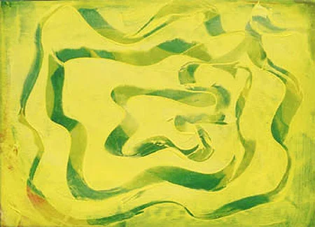 "Yellow Belt" 2002: acrylic on canvas,