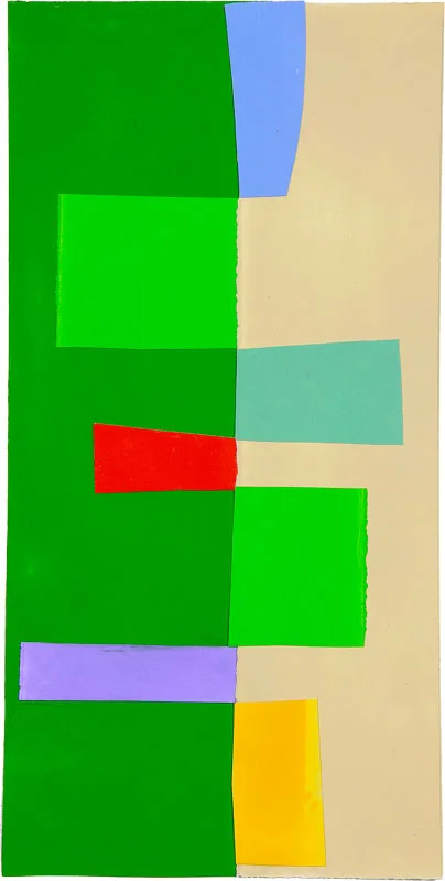 "Bend" 2011: collage - acrylic on paper