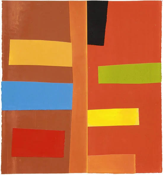 "Pad" 2011: collage acrylic on paper, 59 x 55cm