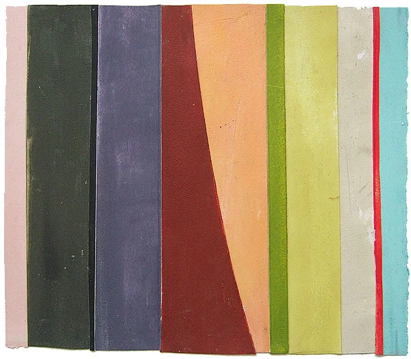 "Scale-up" 2012: collage - acrylic on paper, 24 x 28cm