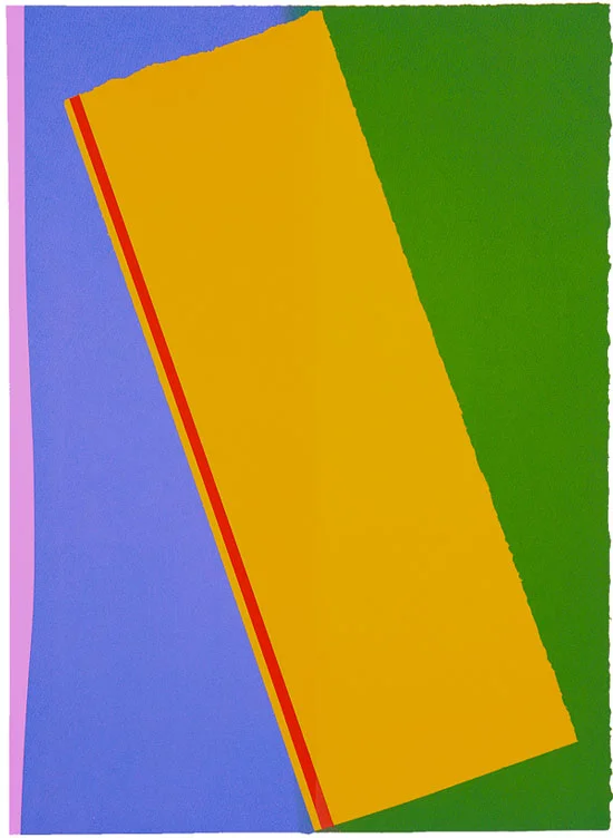 "(tilt)-Stare" 2011: mono screen-print 76 x 56cm