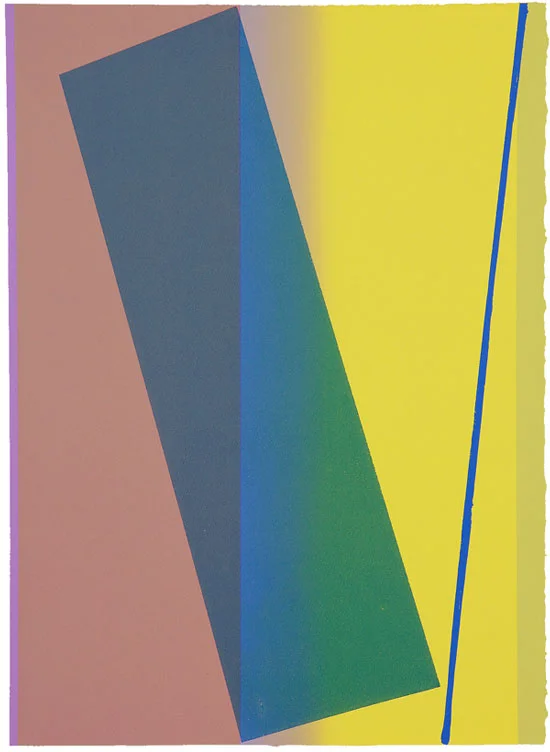 "(tilt)- Rive" 2011: mono screen-print 76 x 56cm