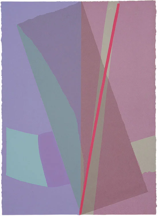 "(tilt)-Veil" 2011: mono screen-print 76 x 56cm