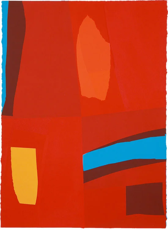 "(stack) Up-Down" 2011: mono screen-print 76 x 56cm
