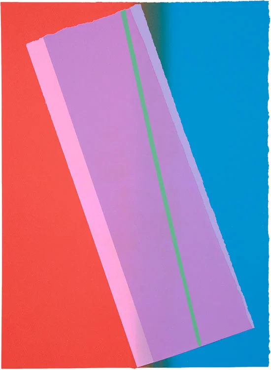 "(tilt)-Step" 2011: mono screen-print 76 x 56cm