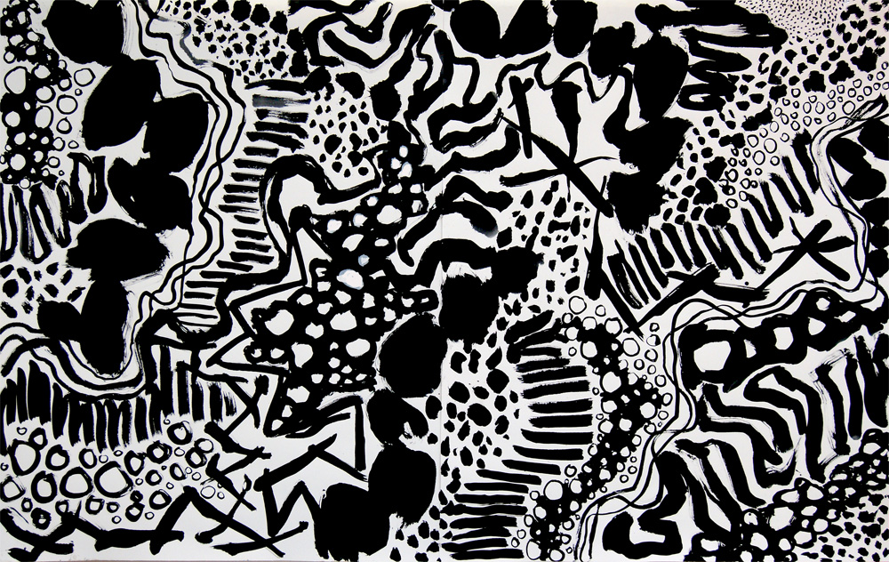 "Blazer" 2015: Indian ink on paper 152 x 244cm