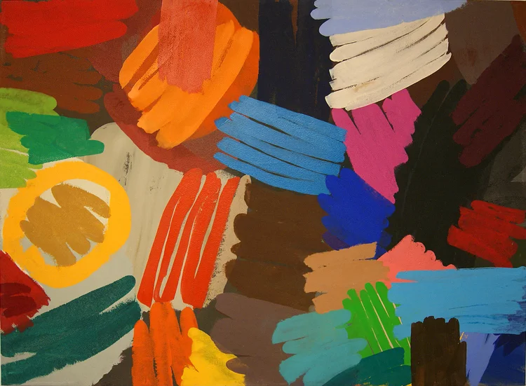 "Quirinale Dark" 2015: acrylic on canvas, 125 x 174cm