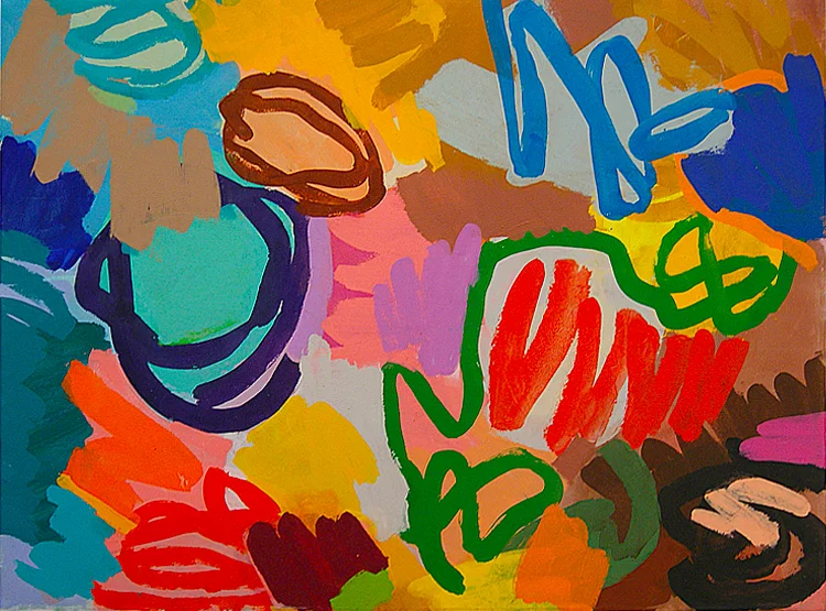 "Vibo" 2015: acrylic on canvas, 129 x 174cm