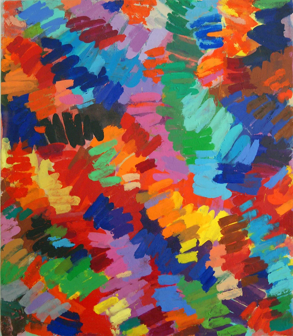 "Cariad" 2015: acrylic on canvas, 198 x 174cm