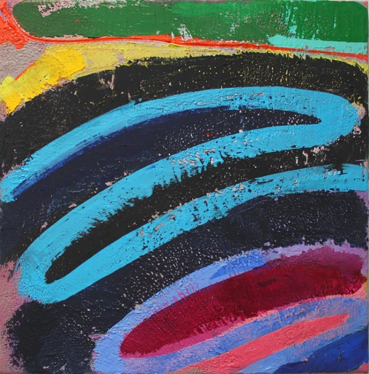 "The Switch" 2017: acrylic on canvas, 51 x 51cm