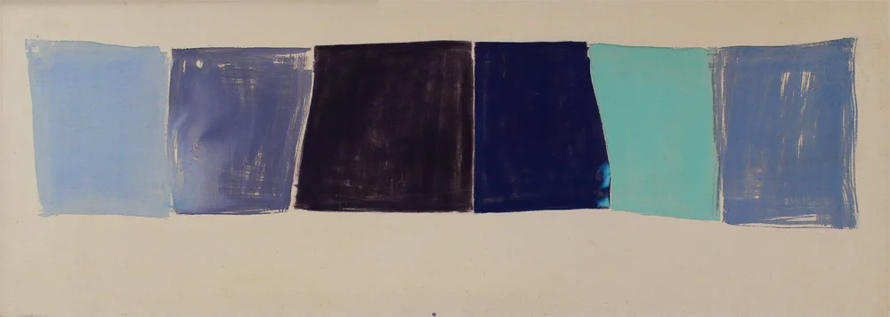 "Hardline" 1988: acrylic on canvas, 55.5 x 160cm