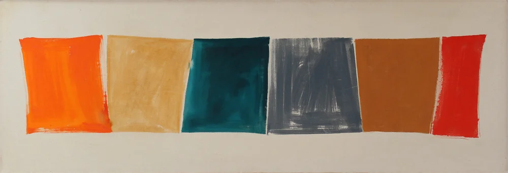 "Tumble" 1988: acrylic on canvas, 56 x 166cm