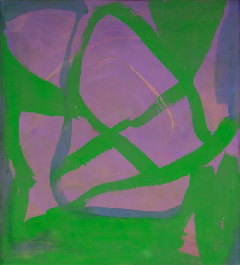 "Green Surrounds" 2006: acrylic on canvas