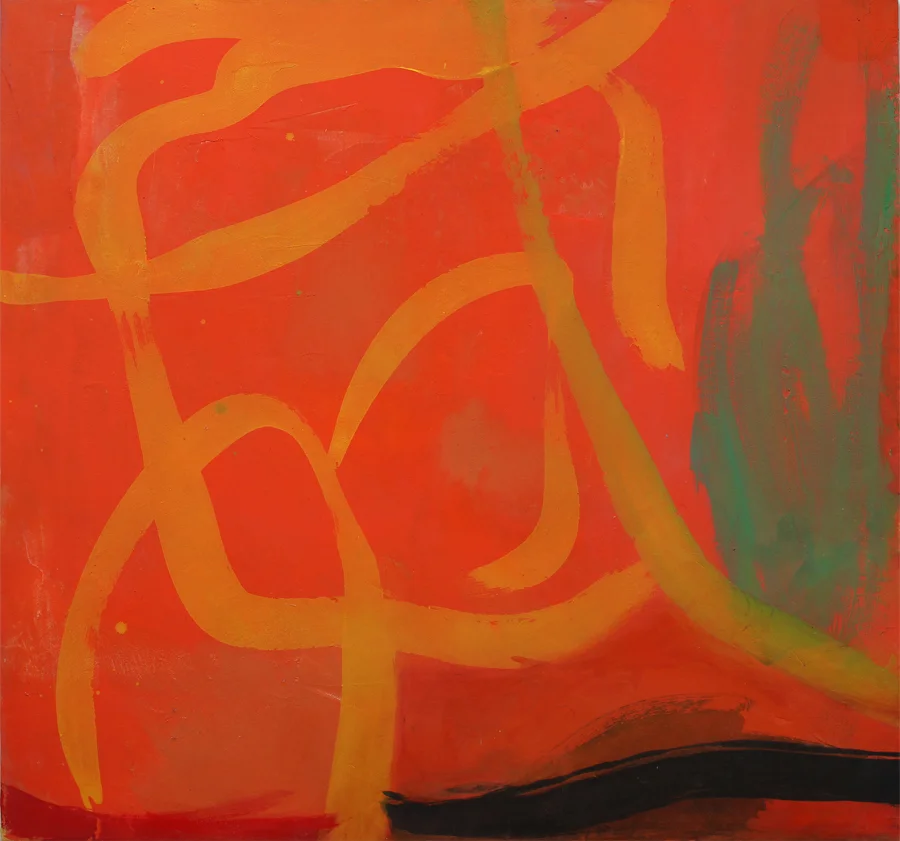 "On In" 2004: acrylic on canvas, 82.5 x 88cm