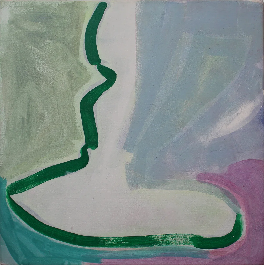 "Quarter" 1996: acrylic on canvas, 88 x 88cm