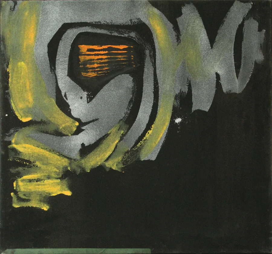 "Steelmaker" 2002: acrylic on canvas, 59.5 x 63.5cm