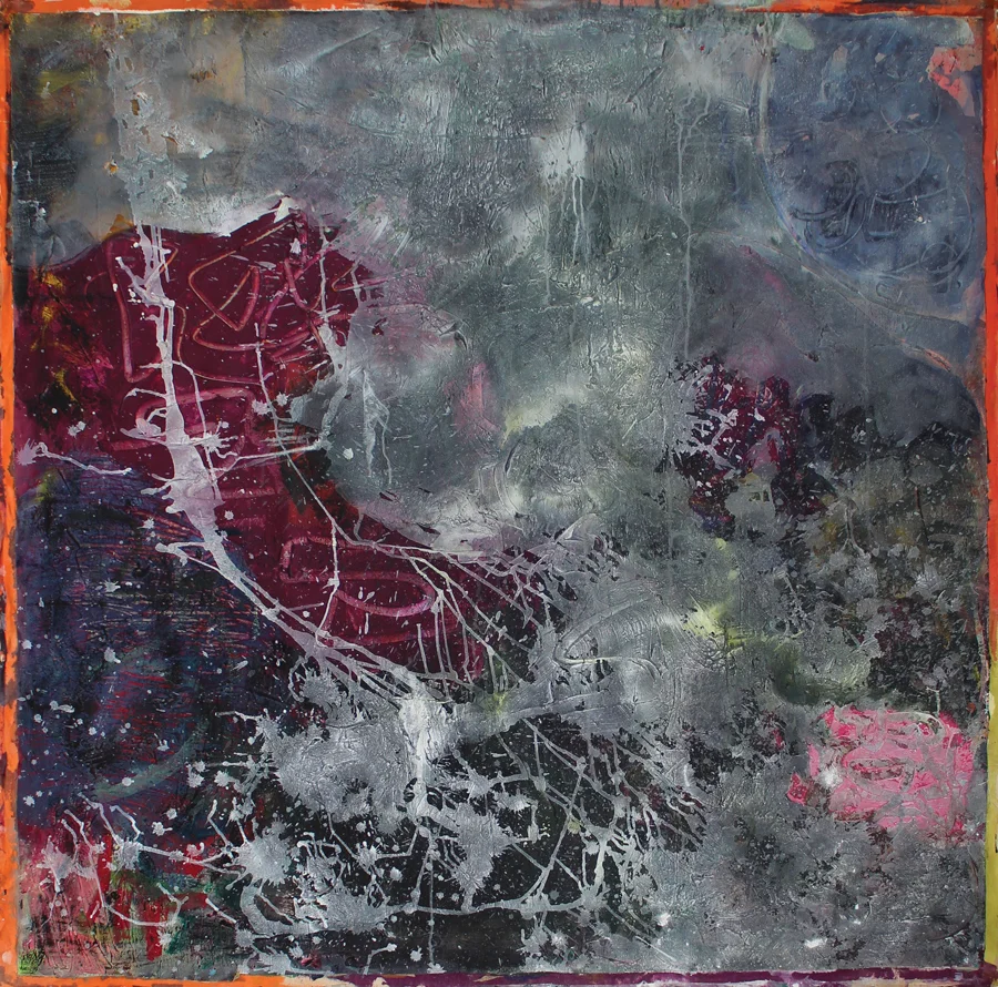 "Micrasmic" 1994: acrylic on canvas, 151 x 151cm