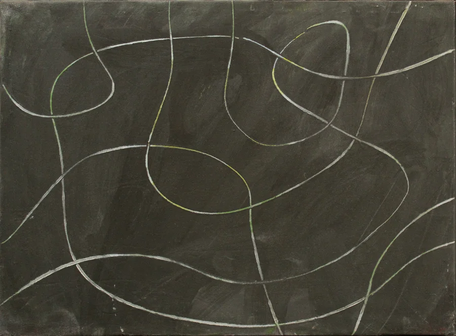 "Linear Ways" 2002: acrylic on canvas, 40 x 54cm
