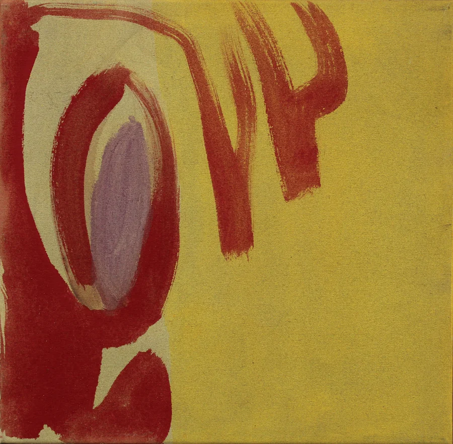 "Impel" 2002: acrylic on canvas, 41 x 42cm