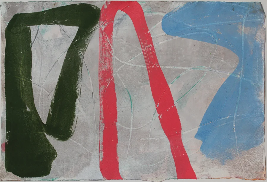 "Up and Down" 2005: acrylic on paper, 36 x 50.5cm