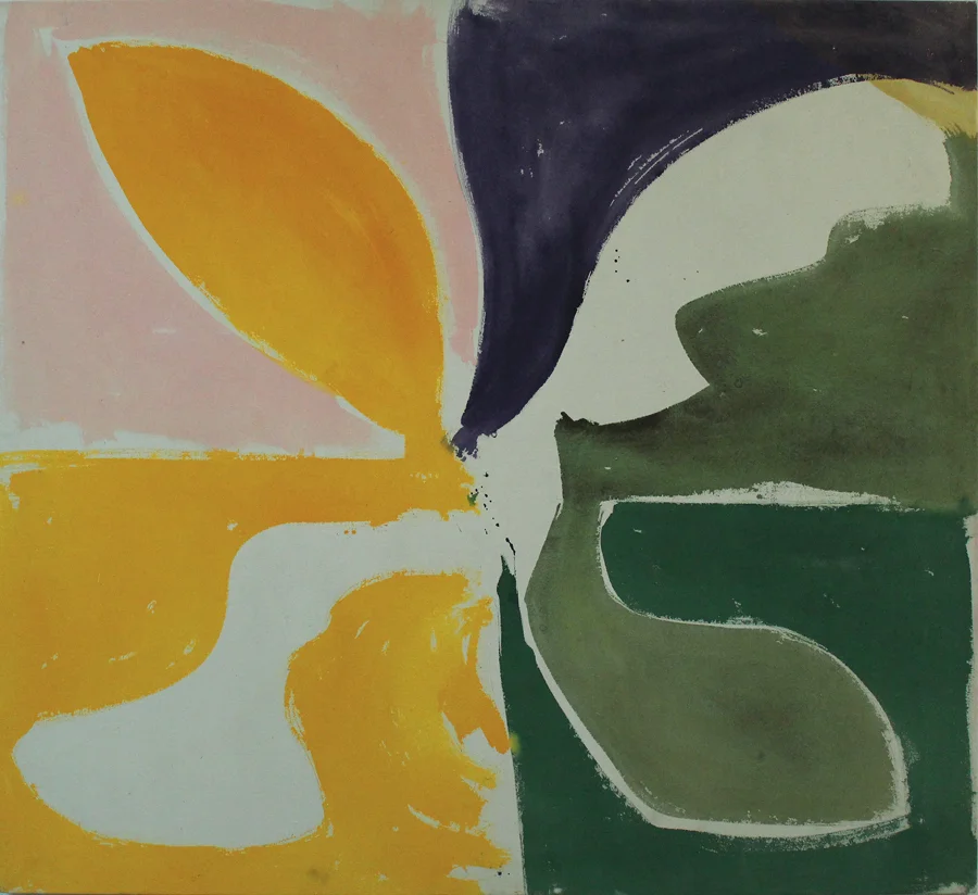 "Grindstone" 1995: acrylic on canvas, 128 x 140cm