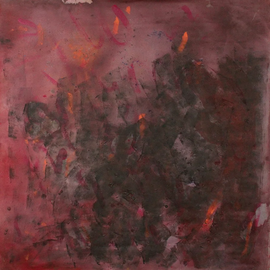 "Plum Wall" 1994: acrylic on canvas, 143 x 136cm
