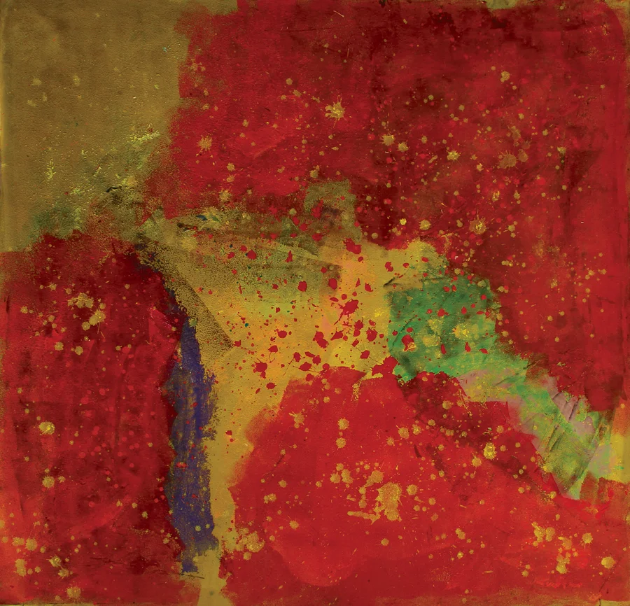 "Red Domain" 1994: acrylic on canvas, 173 x 175cm