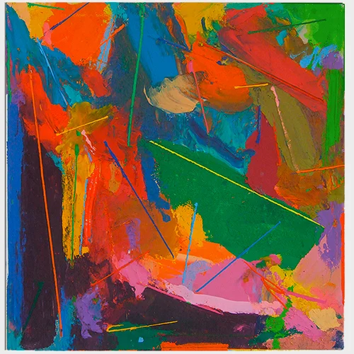 "JigJag" 2013: acrylic on canvas, 91 x 91cm