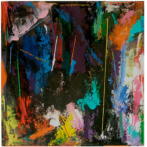 "Rasio" 2013: acrylic on canvas, 91 x 91cm