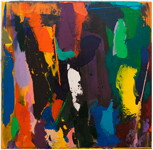 "Stepper" 2013: acrylic on canvas, 50 x 50cm