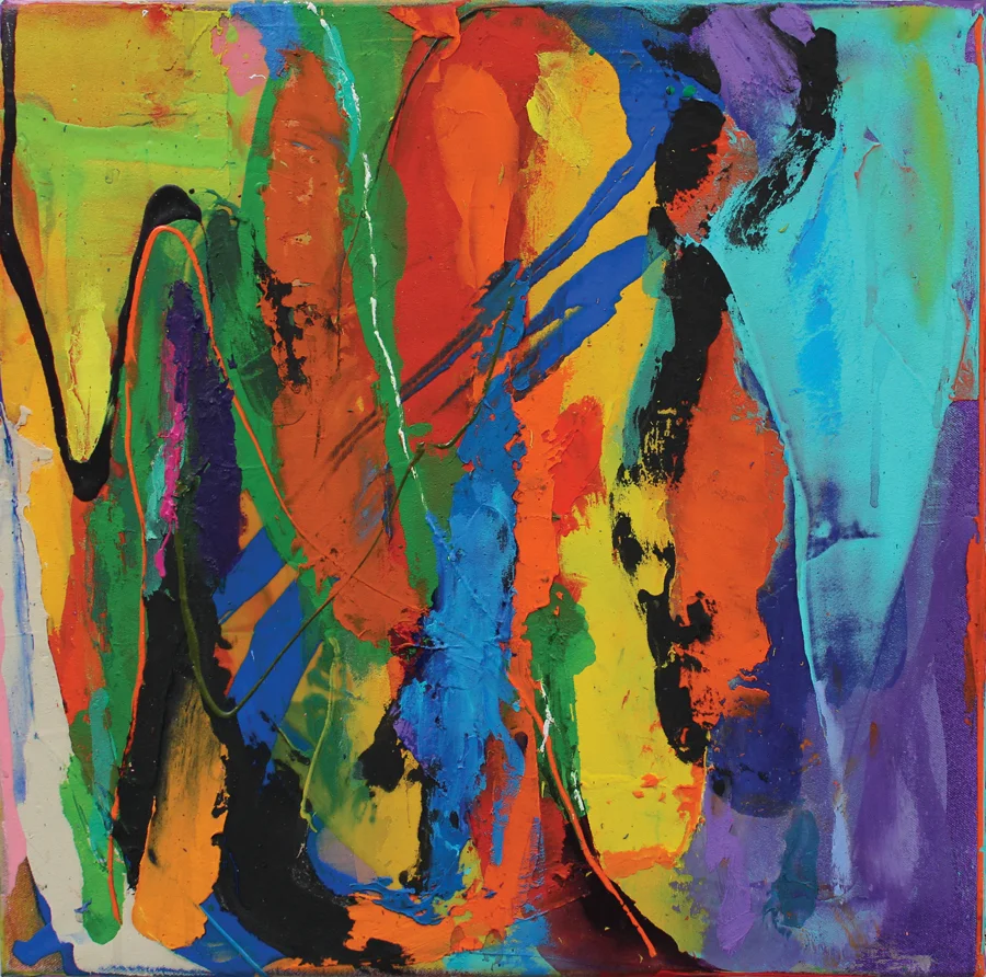 "Folder" 2013: acrylic on canvas, 50 x 50cm