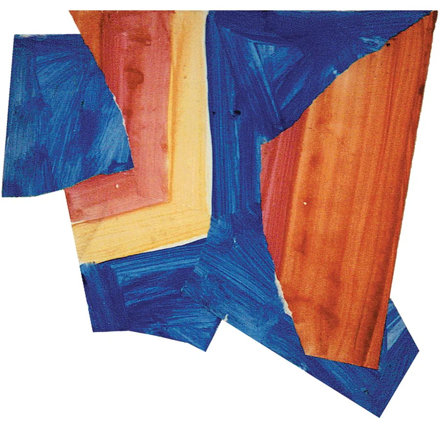 "Collage- A470" 1985: acrylic on paper 30 x 35cm