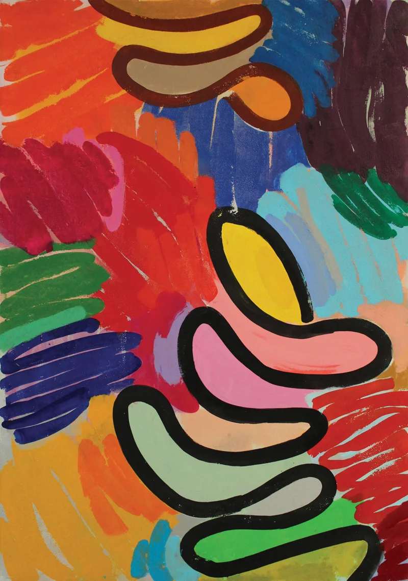 "1001" 2017: acrylic on canvas, 176 x 123cm