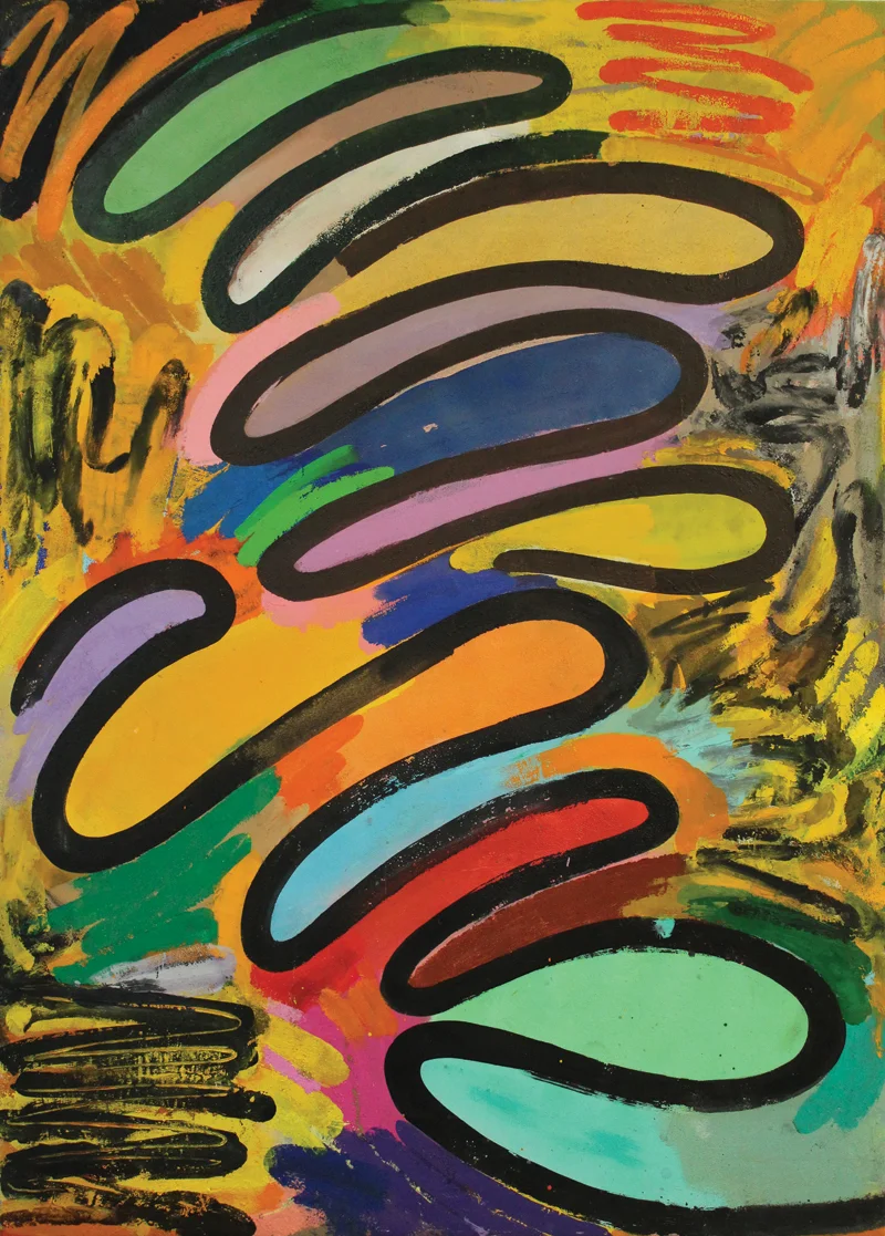 "Metic" 2017: acrylic on canvas, 177 x 127cm